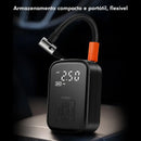 [EXCLUSIVO + FRETE GRÁTIS] Compressor de Ar Portátil 3 em 1 com Carregador Power Bank e Lanterna LED
