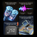 [EXCLUSIVO + FRETE GRÁTIS] Compressor de Ar Portátil 3 em 1 com Carregador Power Bank e Lanterna LED